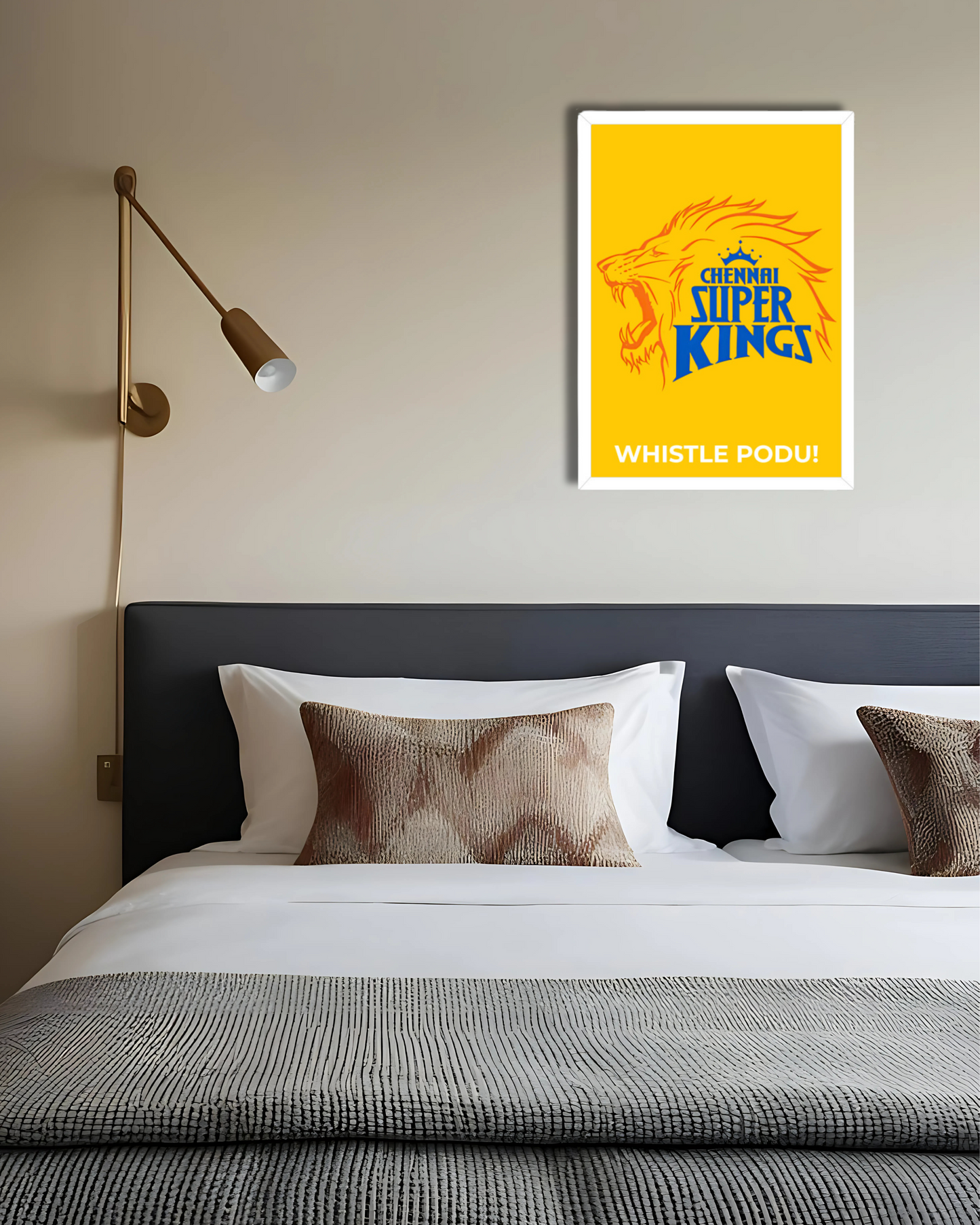 Chennai Super Kings (CSK) Poster - Whistle Podu Houseofmagnetic