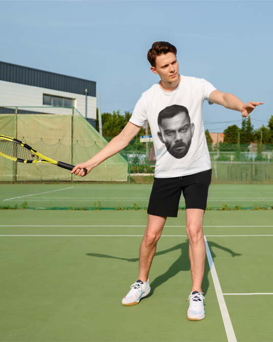 Virat Kohli Fan T-Shirt – Bold Face Graphic Design Cotton Tee HOUSE OF MAGNETIC