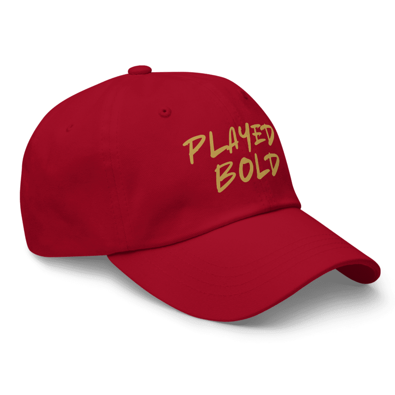 Played Bold RCB Cap – IPL 2025 Inspired | Cricket Fan Cap | Unisex Adjustable | House of Magnetic HOUSE OF MAGNETIC