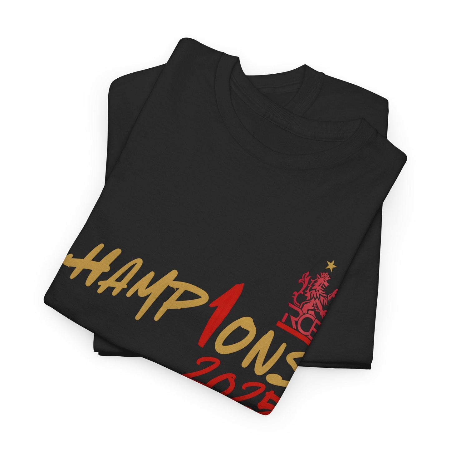 IPL RCB Champion T-Shirt, Black, White, Soft Cotton, Cricket Fan Jersey, Indian Premier League Houseofmagnetic
