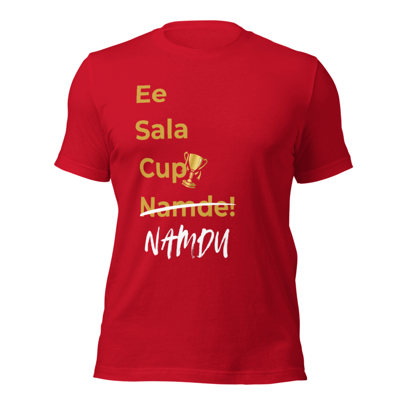 RCB Champions 2025 T-Shirt – Ee Sala Cup NAMDU Fan Tee | 100% Cotton Unisex Crew Houseofmagnetic