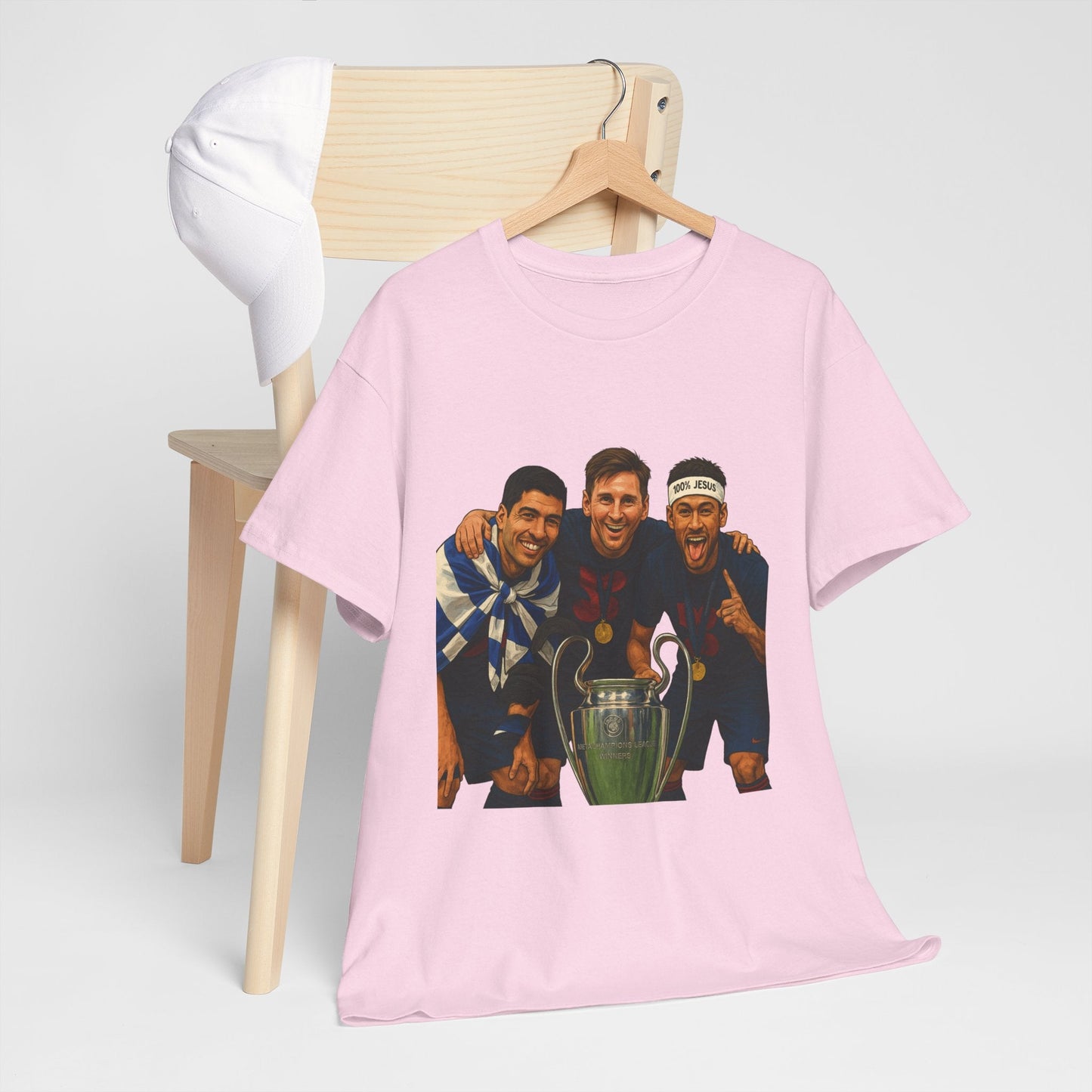 Legendary Trio Champions T-Shirt – UEFA Cup Celebration Tee | House of Magnetic HOUSE OF MAGNETIC