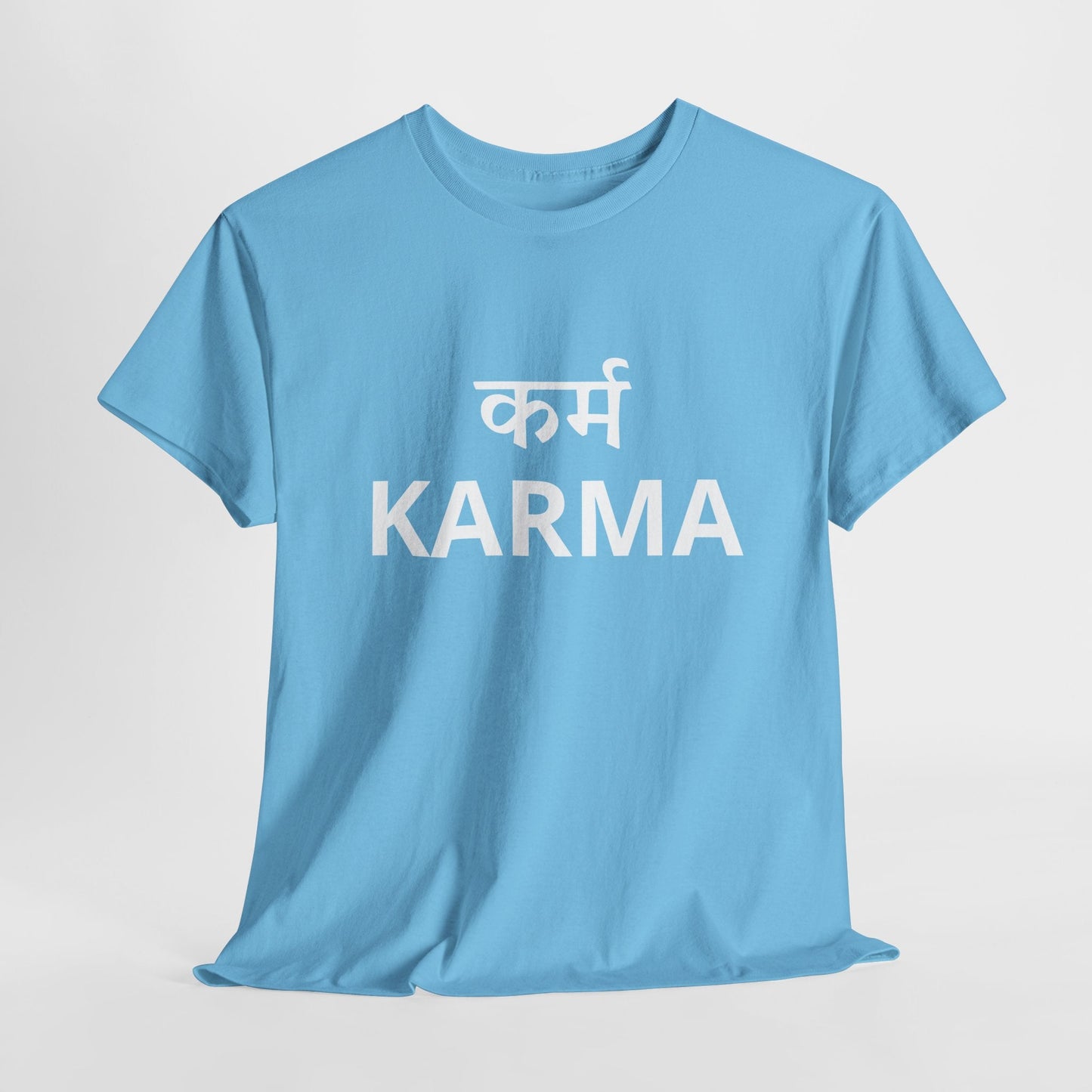 KARMA Bold Red Graphic T-Shirt – Sanskrit Typography Tee | House of Magnetic HOUSE OF MAGNETIC