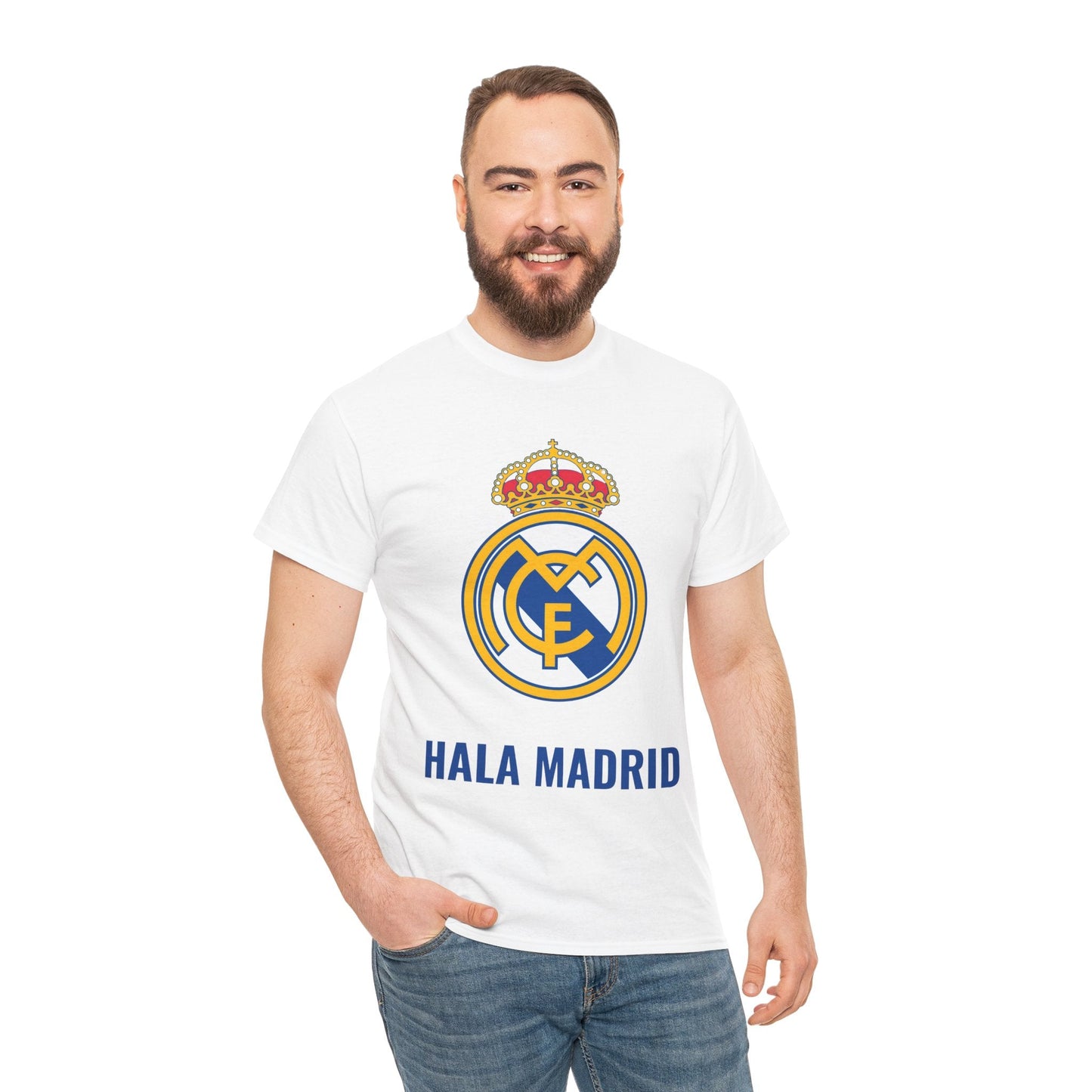 Hala Madrid T-Shirt – Premium Cotton Unisex Fan Tee | DTF Print | House of Magnetic (S–5XL) HOUSE OF MAGNETIC