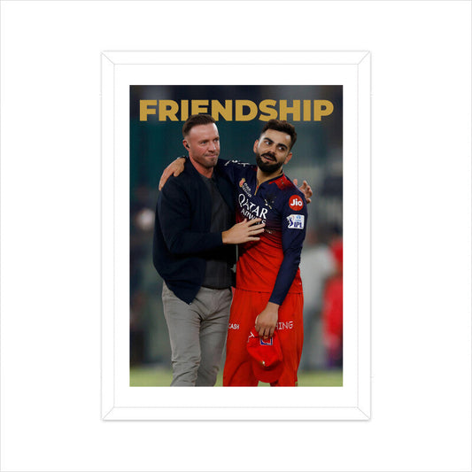 FRIENDSHIP – Virat Kohli & AB de Villiers | RCB IPL 2025 Champions Poster Houseofmagnetic