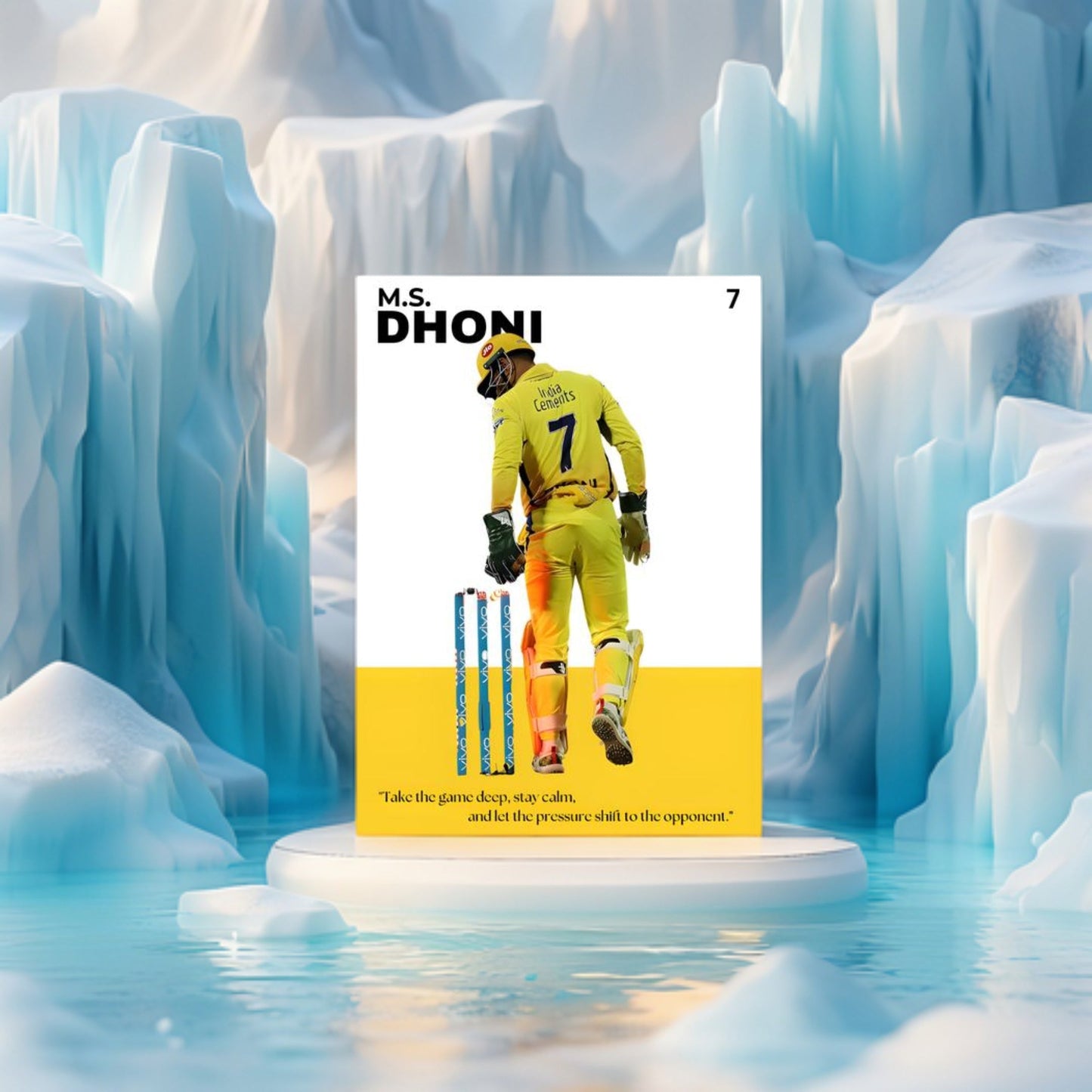 M.S. Dhoni Poster Houseofmagnetic