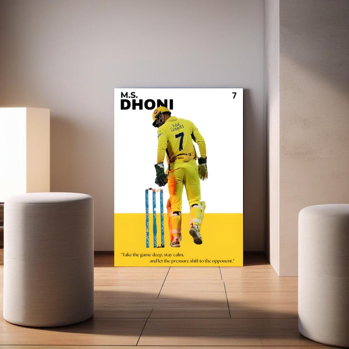 M.S. Dhoni Poster Houseofmagnetic