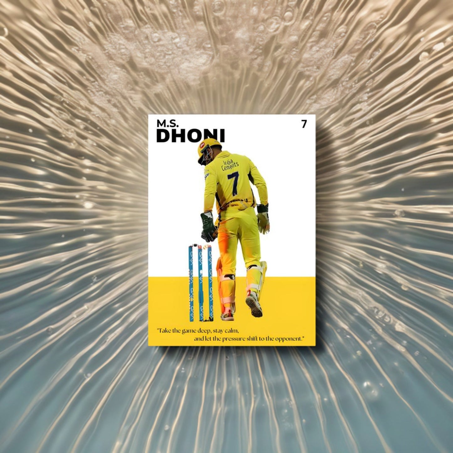 M.S. Dhoni Poster Houseofmagnetic