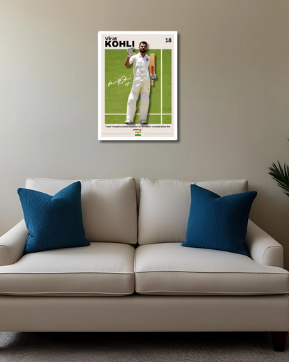 Virat Kohli Poster | "My Bat Does the Talking" Houseofmagnetic