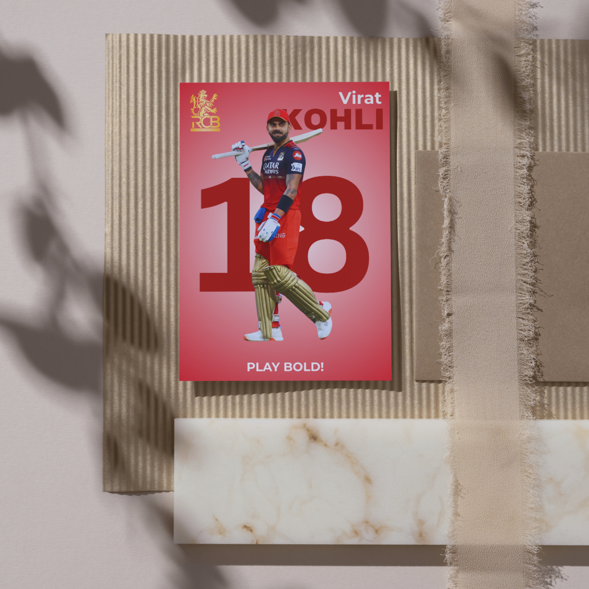 RCB Virat Kohli Fan Combo Pack Houseofmagnetic