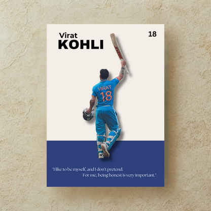 Virat Kohli Poster "VIRAT 18" Houseofmagnetic