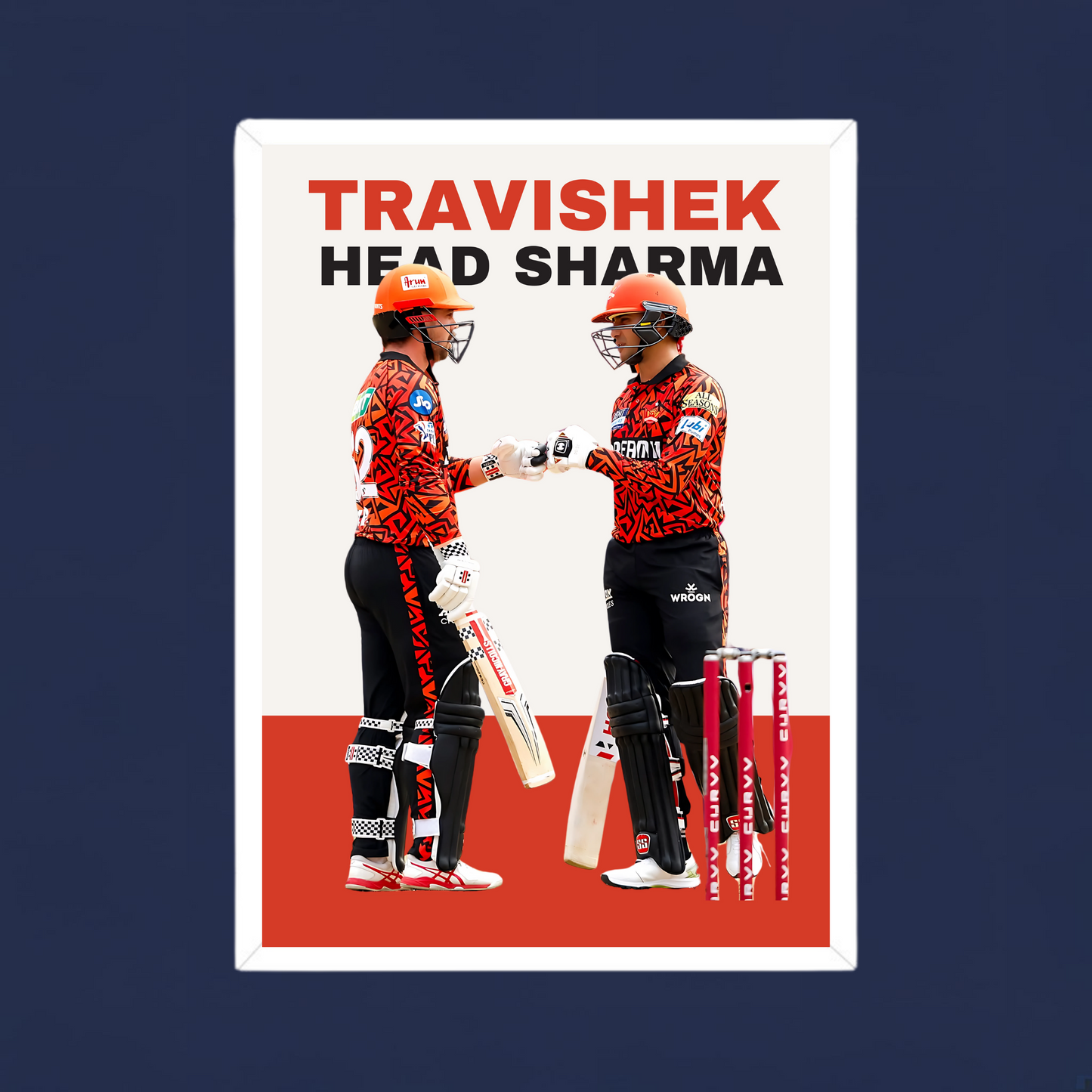Travis Head and Abhishek Sharma Poster Houseofmagnetic