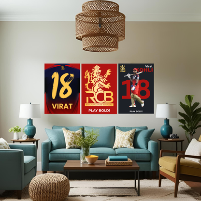 RCB Poster Combo – Set of 3 Houseofmagnetic