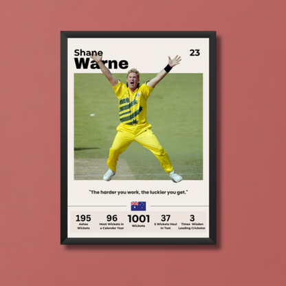 Shane Warne Poster Houseofmagnetic