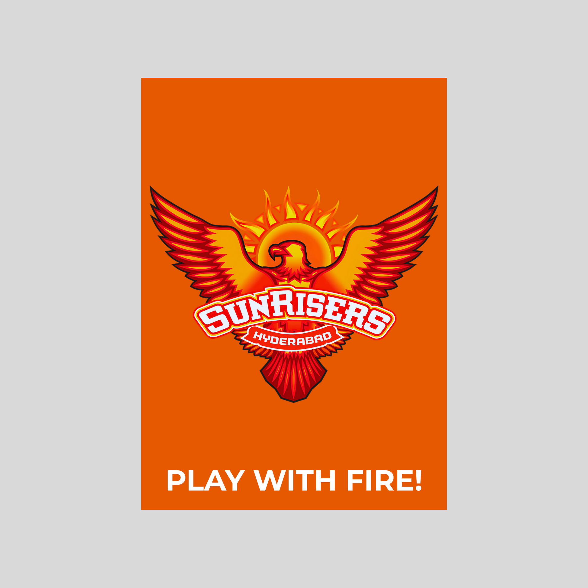 Sunrisers Hyderabad Poster Houseofmagnetic