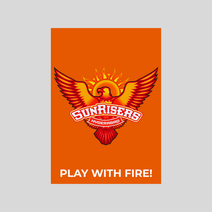 Sunrisers Hyderabad Poster Houseofmagnetic