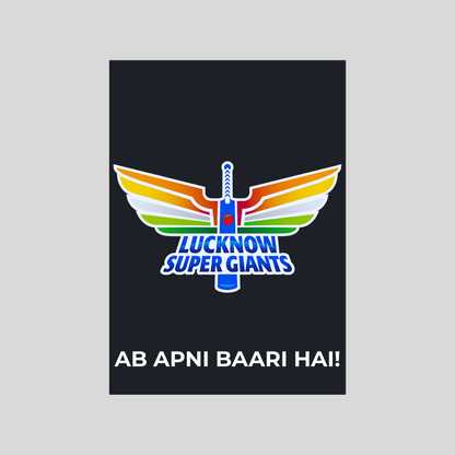 Lucknow Super Giants Poster Houseofmagnetic