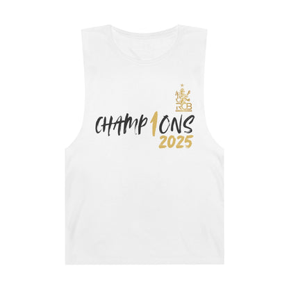 RCB Champions 2025 Sleeveless T-Shirt – Limited Edition (Black & White) Houseofmagnetic