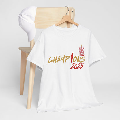 IPL RCB Champion T-Shirt, Black, White, Soft Cotton, Cricket Fan Jersey, Indian Premier League Houseofmagnetic