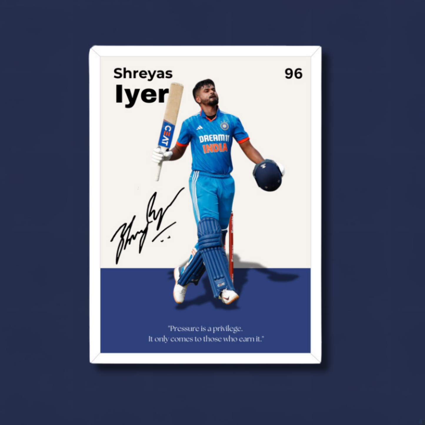 Shreyas Iyer '96' Poster Houseofmagnetic