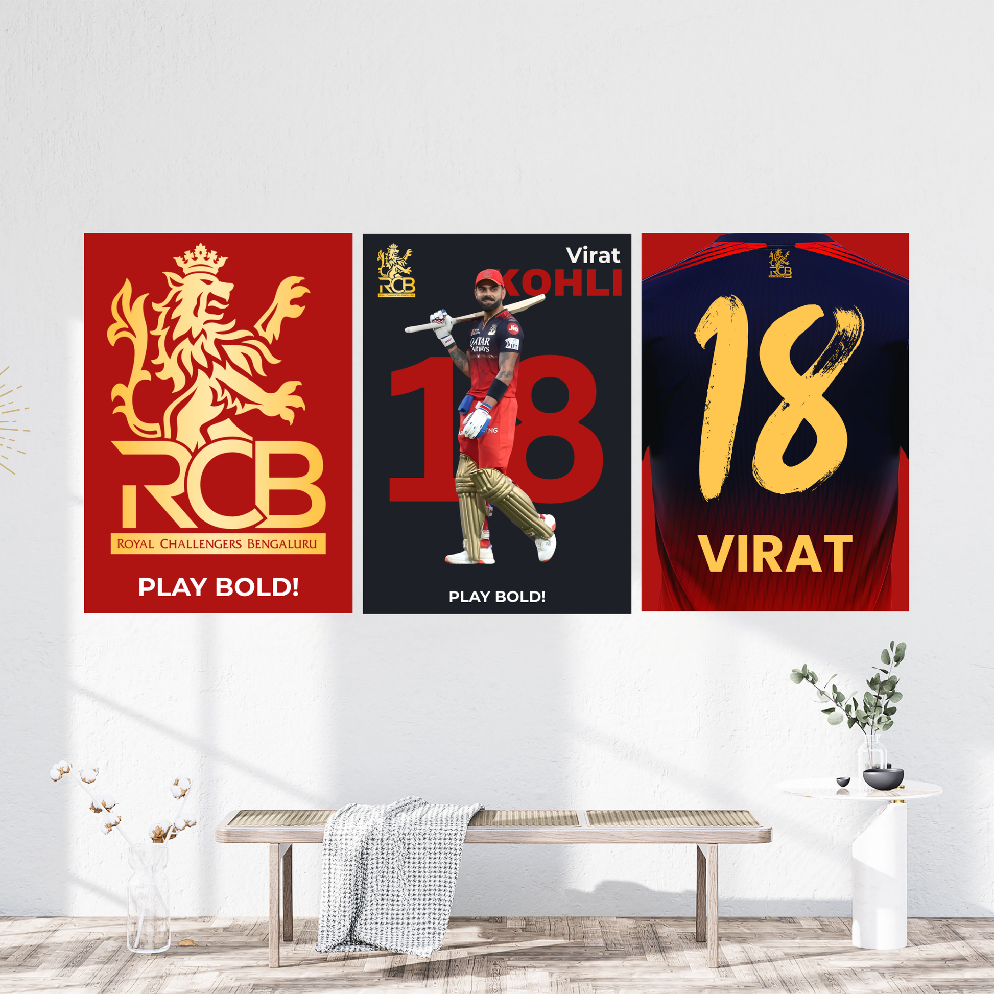 RCB Poster Combo – Set of 3 Houseofmagnetic