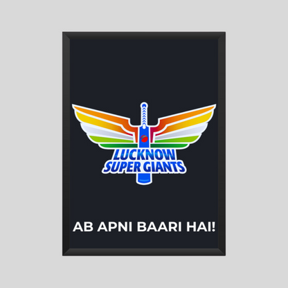Lucknow Super Giants Poster Houseofmagnetic