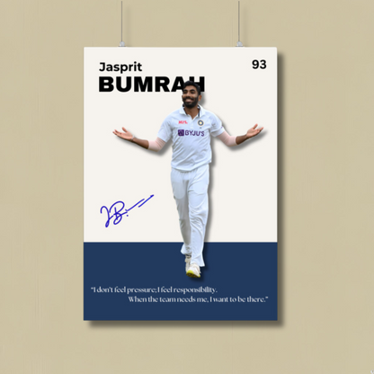 Jasprit Bumrah Poster Houseofmagnetic