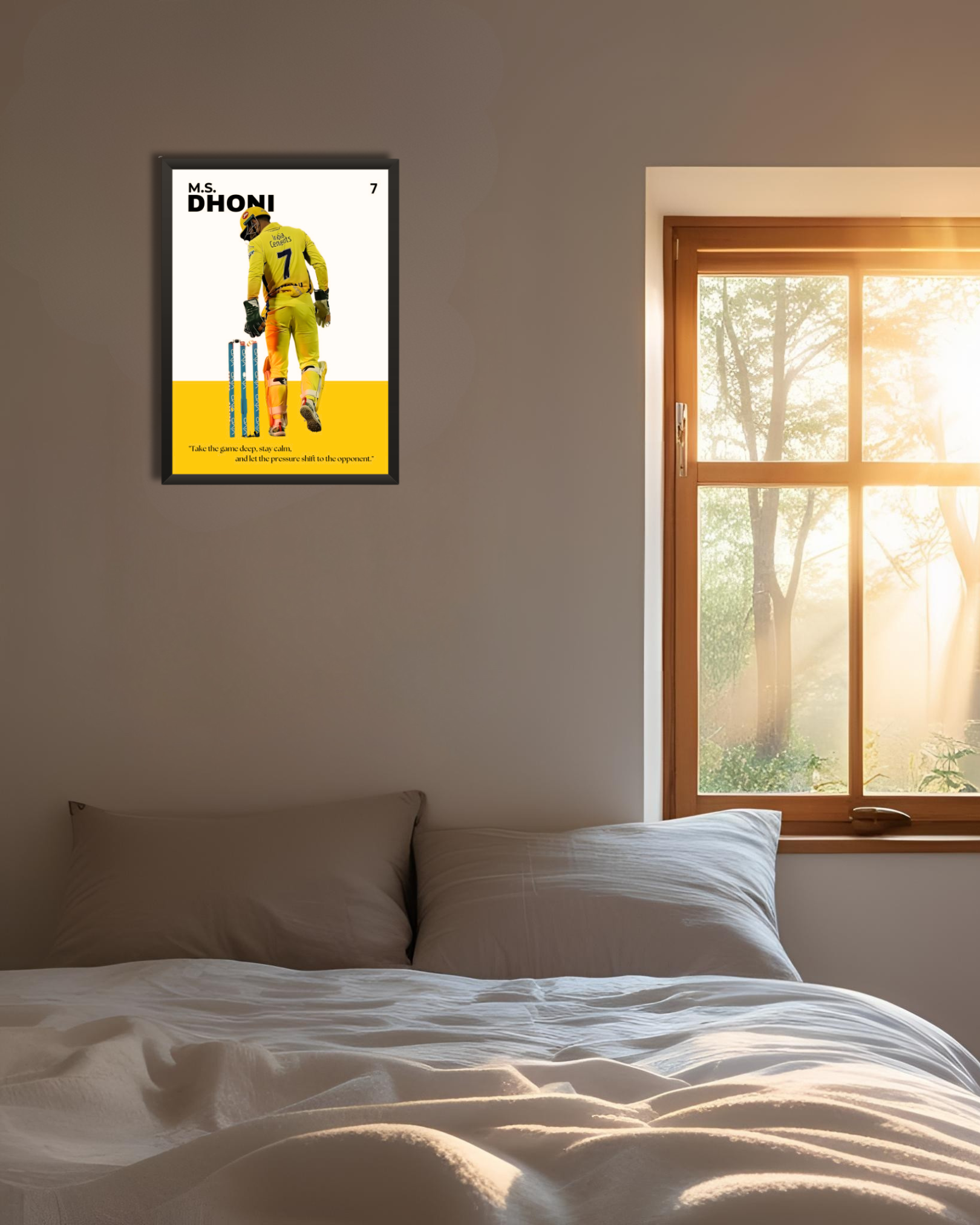 M.S. Dhoni Poster Houseofmagnetic