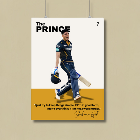 Shubman Gill Poster Houseofmagnetic