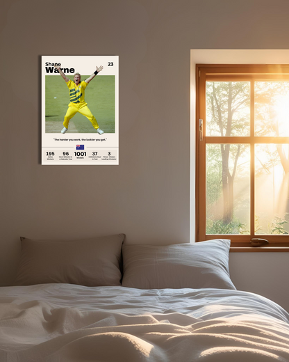 Shane Warne Poster Houseofmagnetic