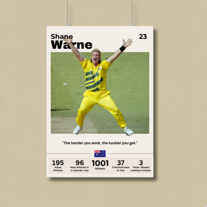 Shane Warne Poster Houseofmagnetic