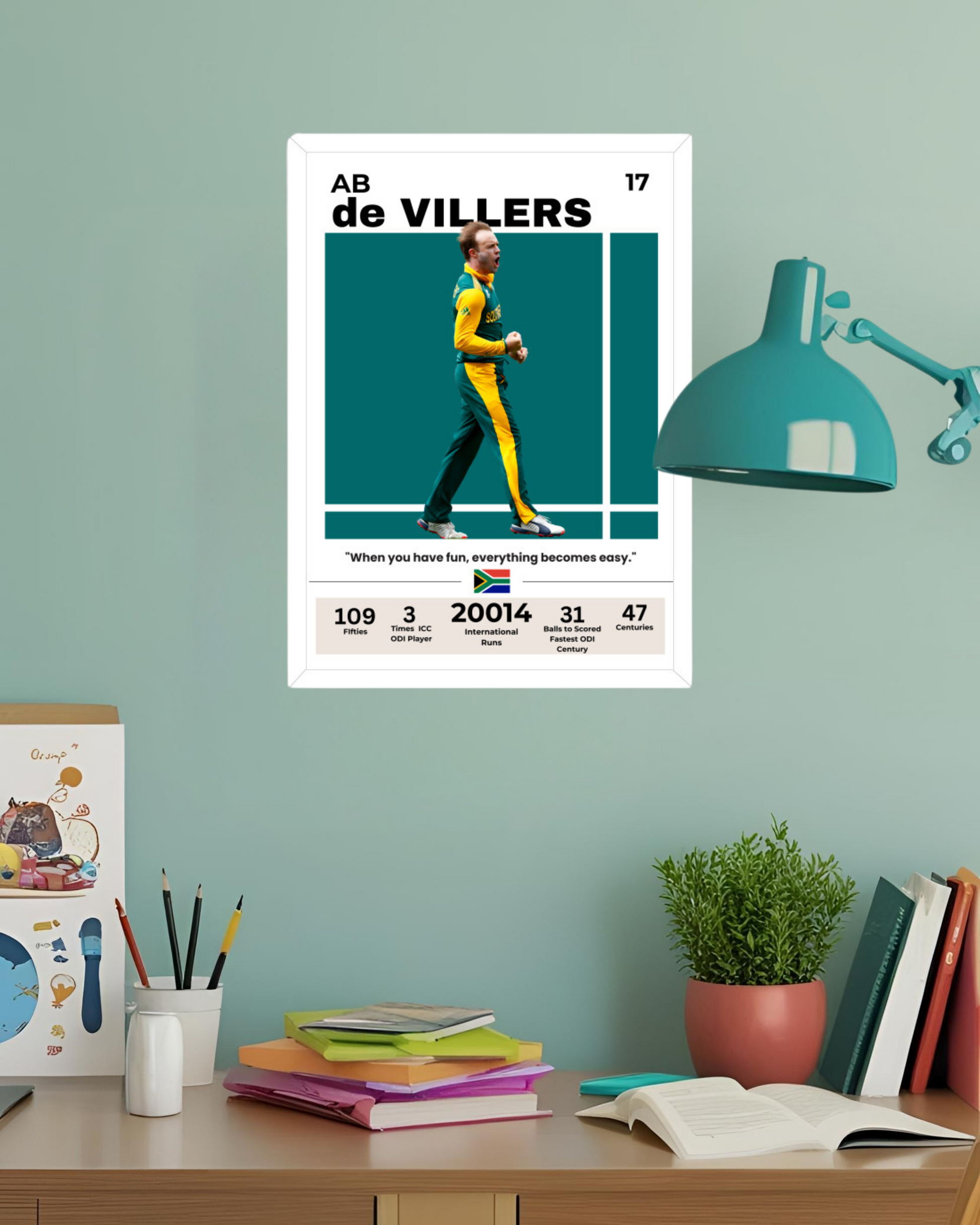 AB de Villiers Poster Houseofmagnetic