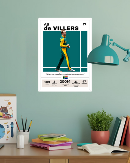 AB de Villiers Poster Houseofmagnetic