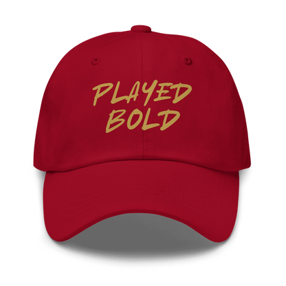 Played Bold RCB Cap – IPL 2025 Inspired | Cricket Fan Cap | Unisex Adjustable | House of Magnetic HOUSE OF MAGNETIC