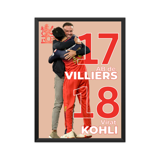 RCB Legends – AB de Villiers & Virat Kohli Poster Houseofmagnetic