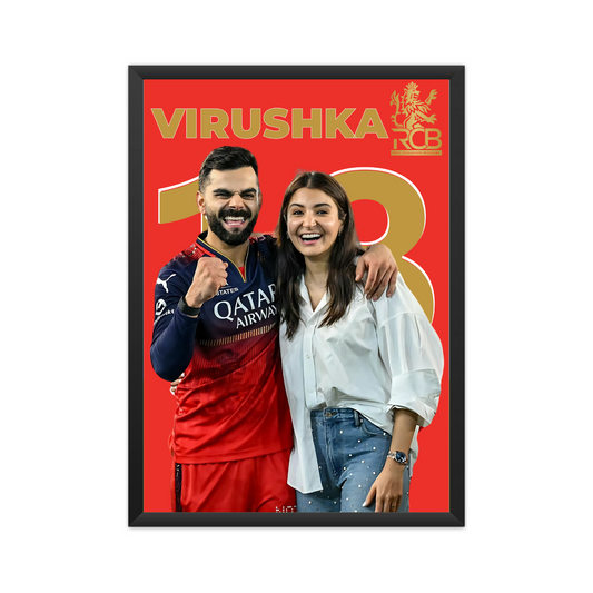 "VIRUSHKA RCB Poster – Limited Edition" Houseofmagnetic