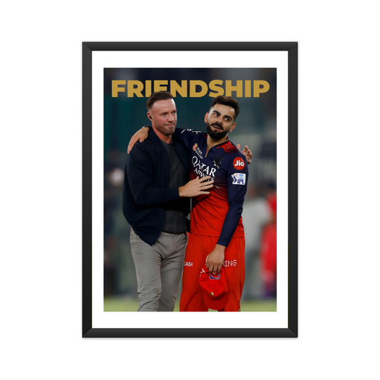 FRIENDSHIP – Virat Kohli & AB de Villiers | RCB IPL 2025 Champions Poster Houseofmagnetic