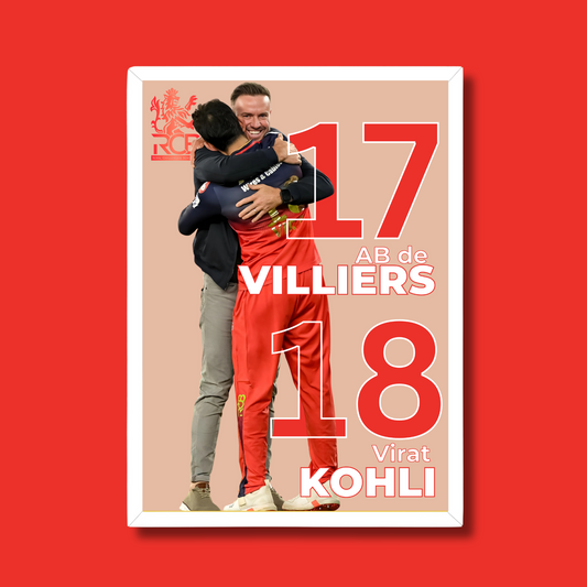 RCB Legends – AB de Villiers & Virat Kohli Poster Houseofmagnetic