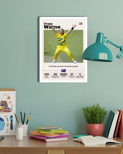 Shane Warne Poster Houseofmagnetic