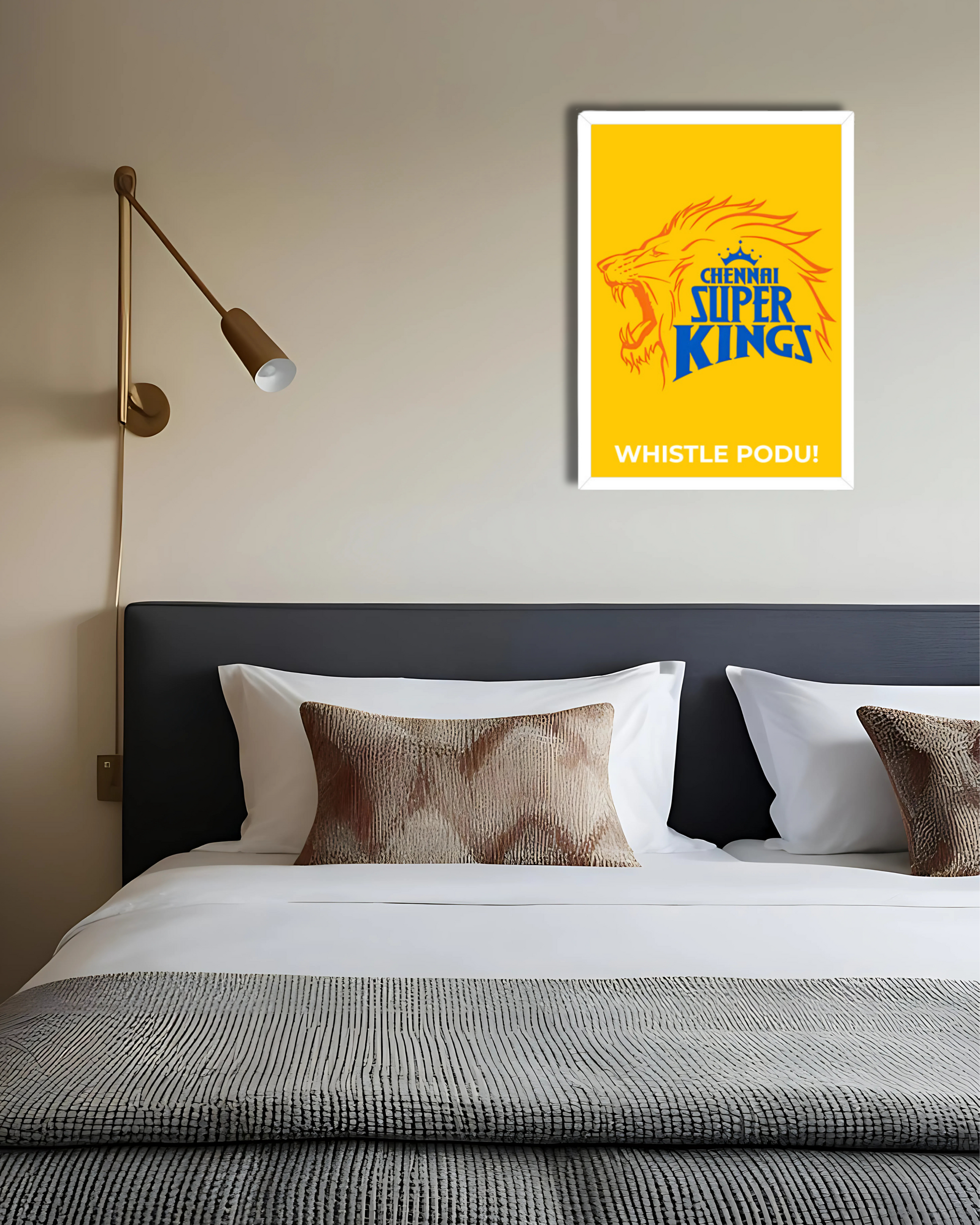 Chennai Super Kings (CSK) Poster - Whistle Podu Houseofmagnetic