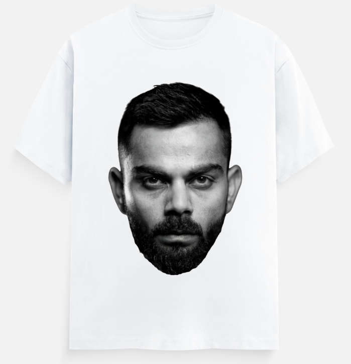 Virat Kohli Fan T-Shirt – Bold Face Graphic Design Cotton Tee HOUSE OF MAGNETIC