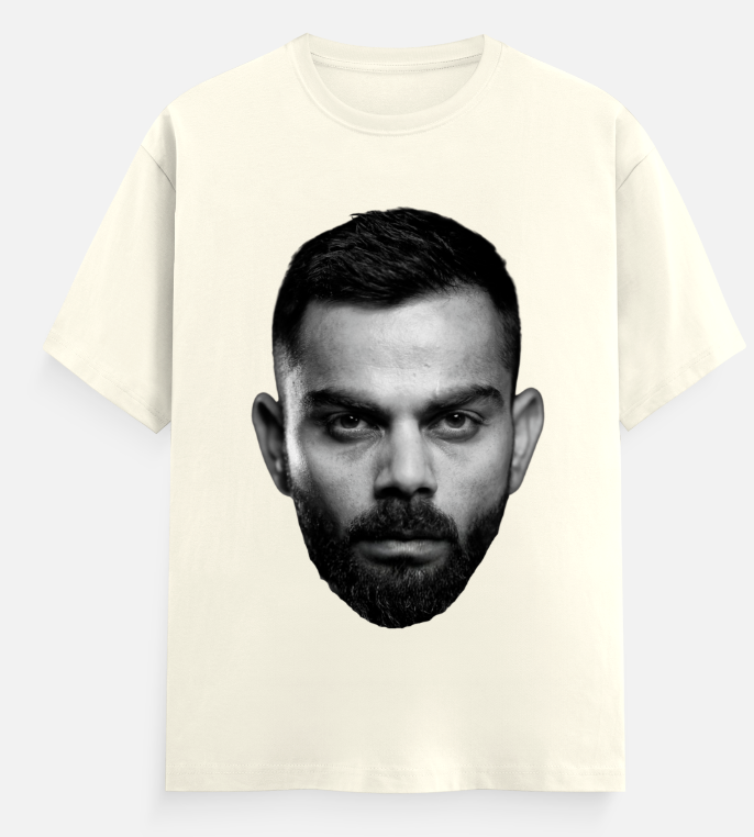 Virat Kohli Fan T-Shirt – Bold Face Graphic Design Cotton Tee HOUSE OF MAGNETIC