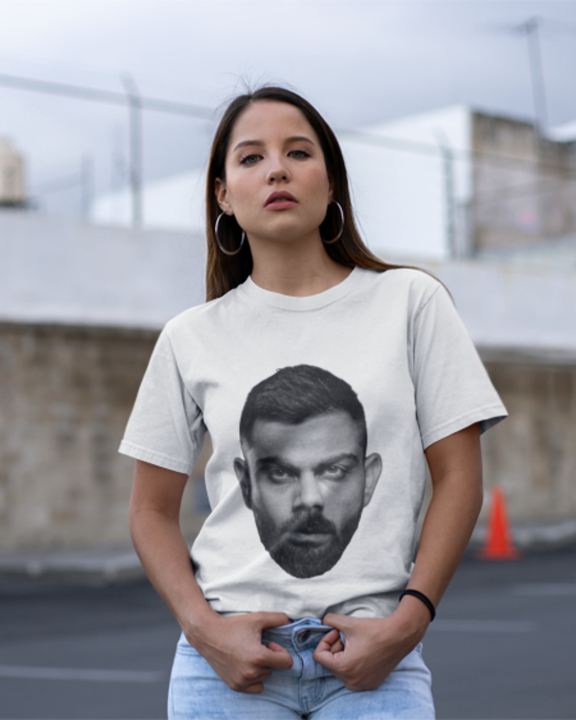 Virat Kohli Fan T-Shirt – Bold Face Graphic Design Cotton Tee HOUSE OF MAGNETIC