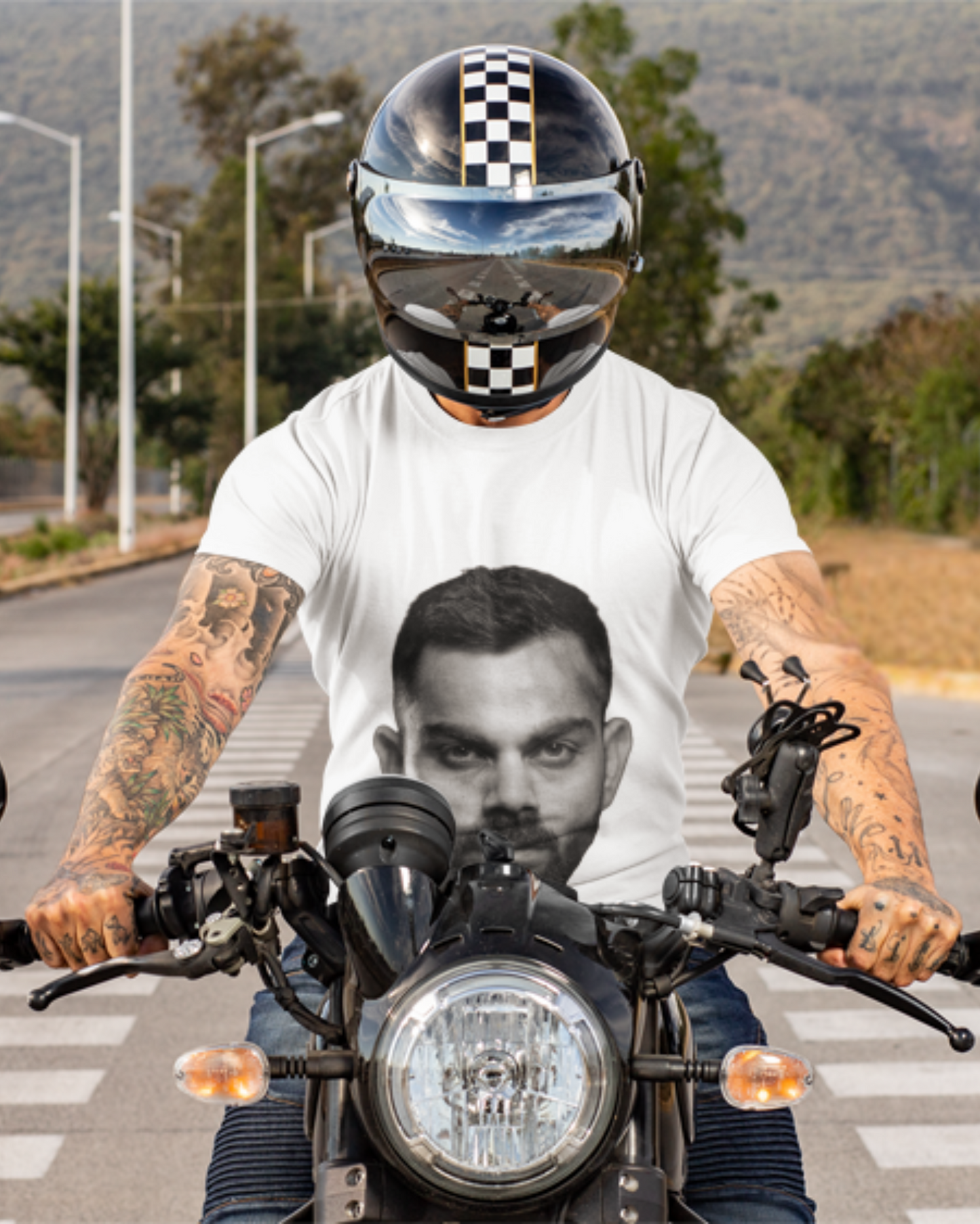 Virat Kohli Fan T-Shirt – Bold Face Graphic Design Cotton Tee HOUSE OF MAGNETIC