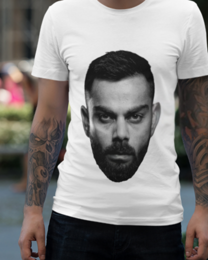 Virat Kohli Fan T-Shirt – Bold Face Graphic Design Cotton Tee HOUSE OF MAGNETIC