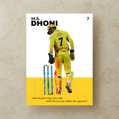 M.S. Dhoni Poster Houseofmagnetic
