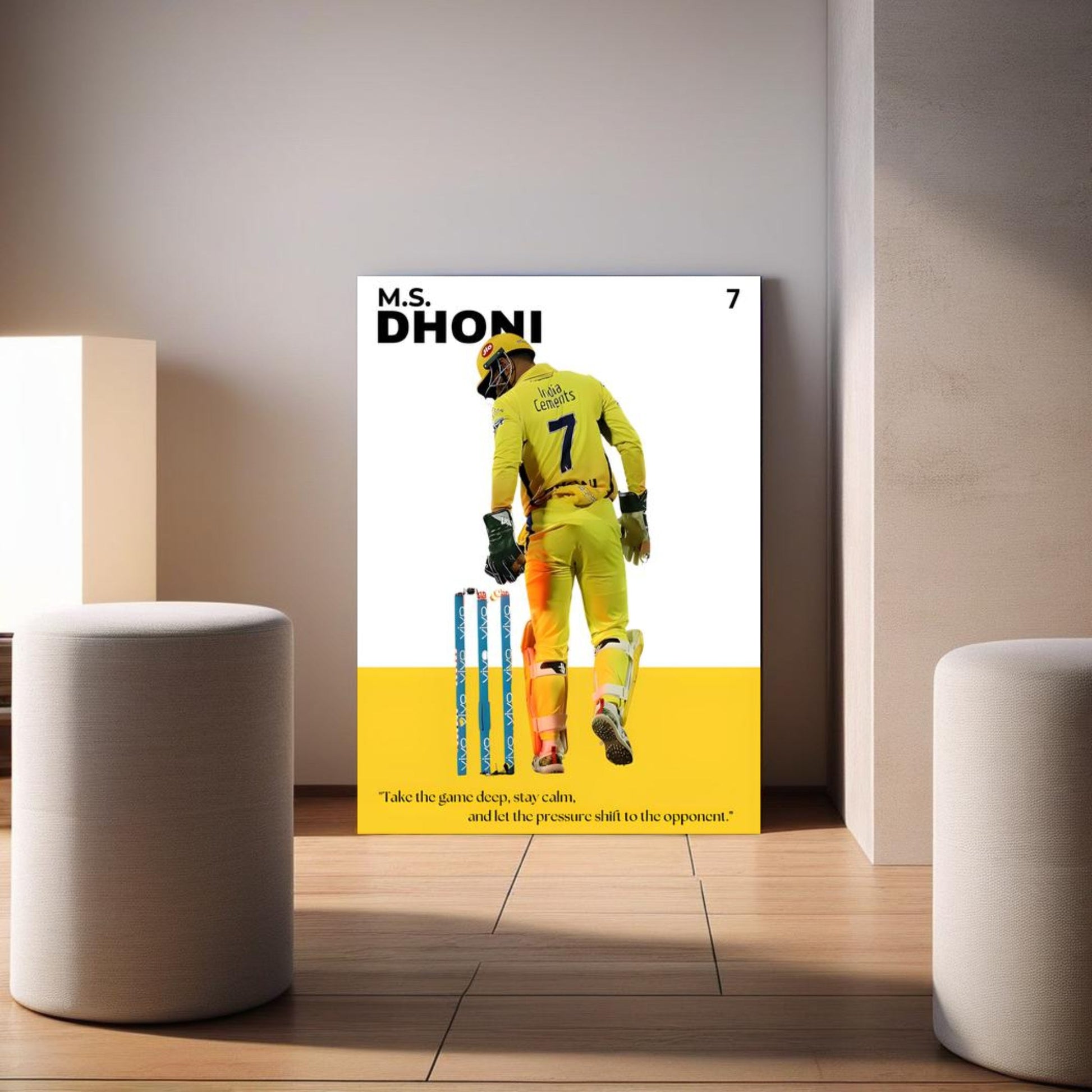 M.S. Dhoni Poster Houseofmagnetic